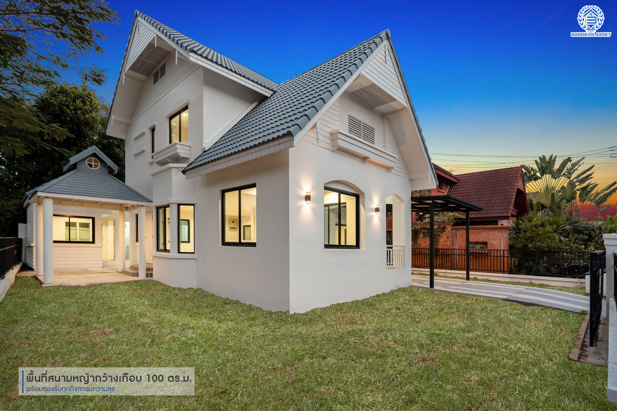 บ้านมือสองตกแต่งใหม่ ม.ชัยพฤกษ์ บางบัวทอง บ้านเดี่ยวแบรนด์ LH หลังมุม เนื้อที่ 77.1 ตร.ว. ฟังก์ชัน 3 ห้องนอน 4 ห้องน้ำ 1 ห้องอเนกประสงค์ 1 ห้องแม่บ้าน จอดรถ 2 คัน พร้อม Facilities ครบครัน บนทำเลเดินทางสะดวก ติดถนนบางกรวย-ไทรน้อย ใกล้เซ็นทรัลเวสต์เกต และรถไฟฟ้าสายสีม่วง "สถานีบางพลู"